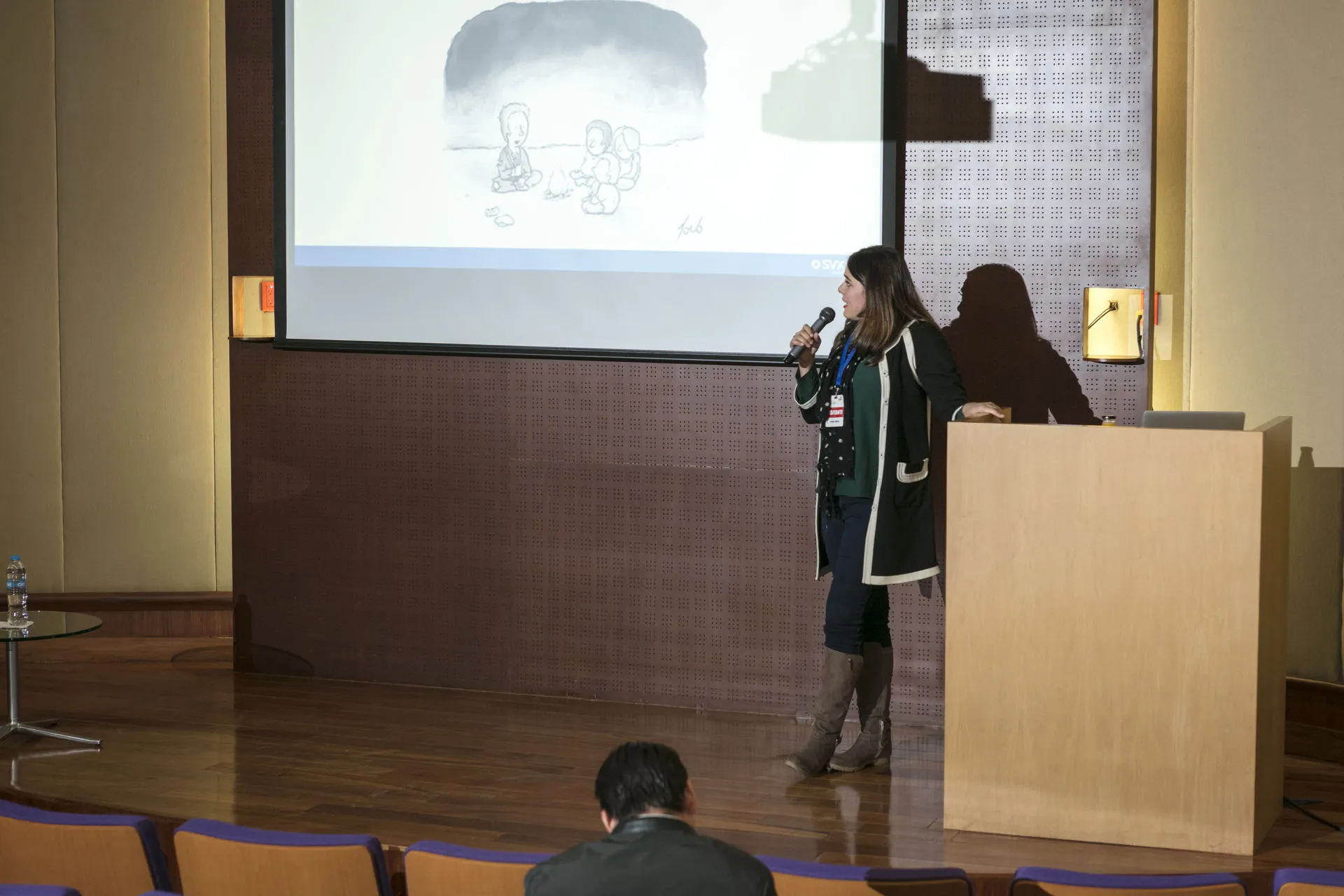 Laura Ortiz impartiendo la Master Class