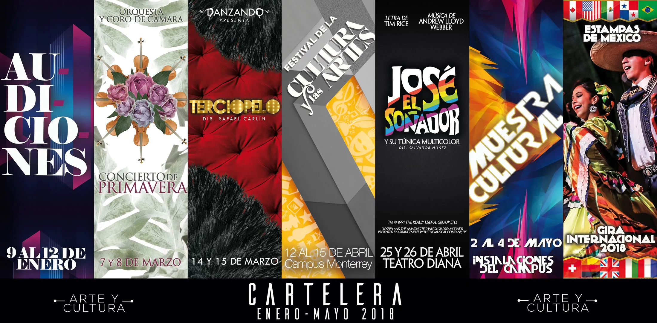 Cartelera del semestre Enero-Mayo 2018.