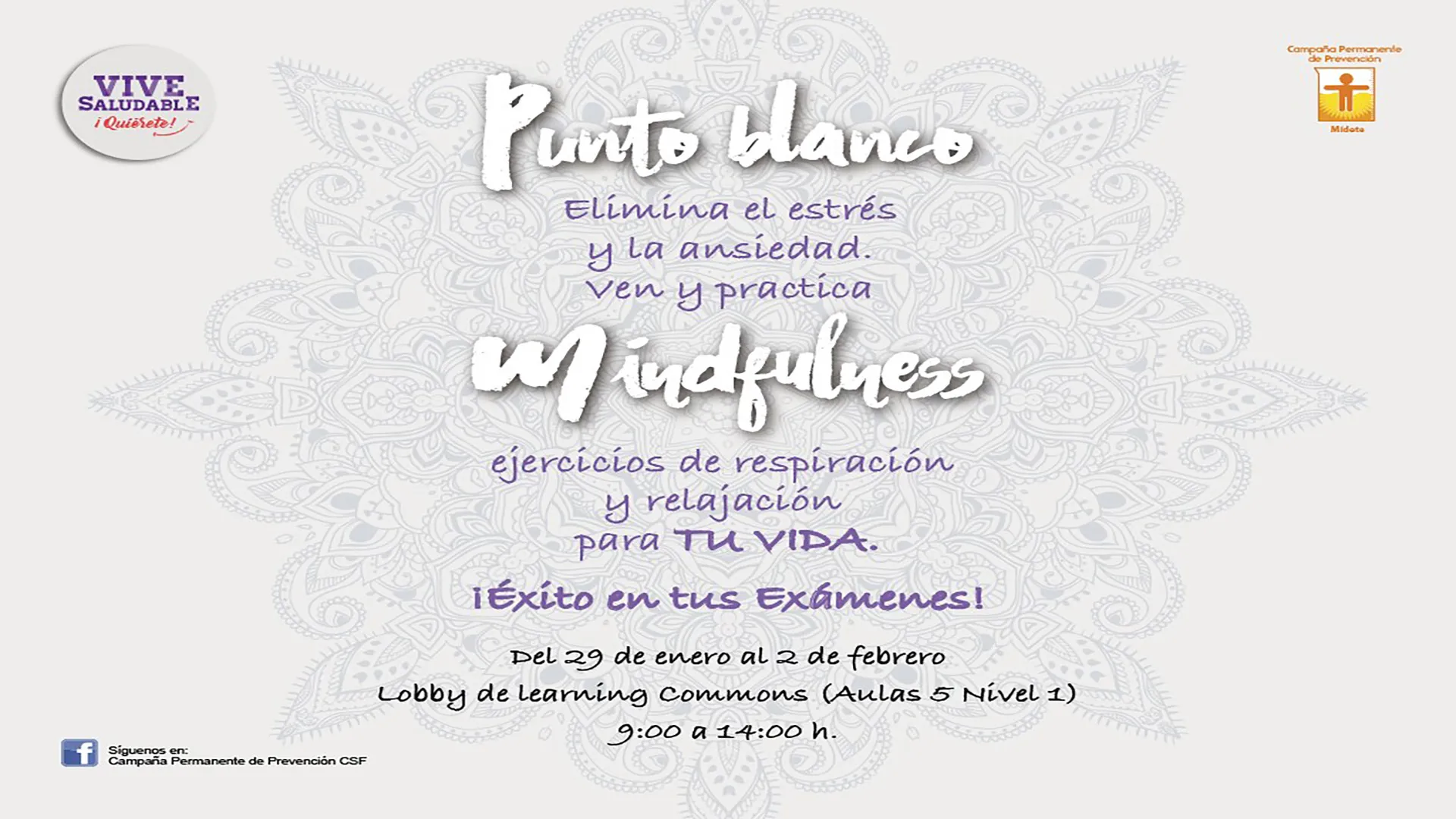 Punto Blanco de mindfulness