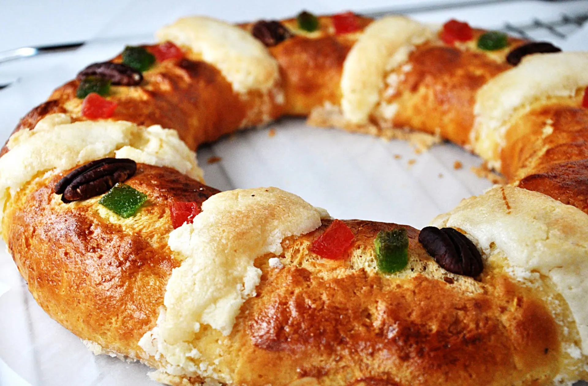 La tradicional Rosca de Reyes