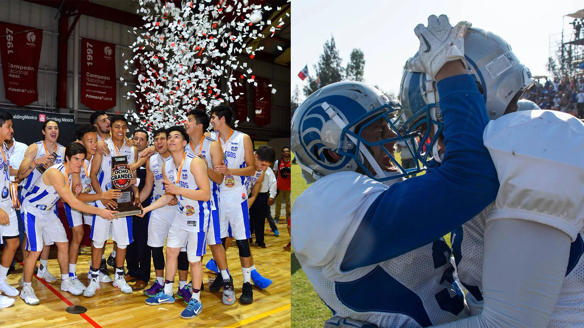Borregos, campeones en basquetbol y futbol americano colegial en el 2017
