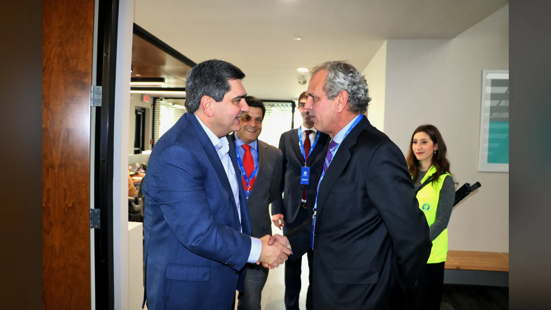 David Garza, Rector del Tec de Monterrey, con Jorge Roza de Oliveira, embajador de Portugal en México