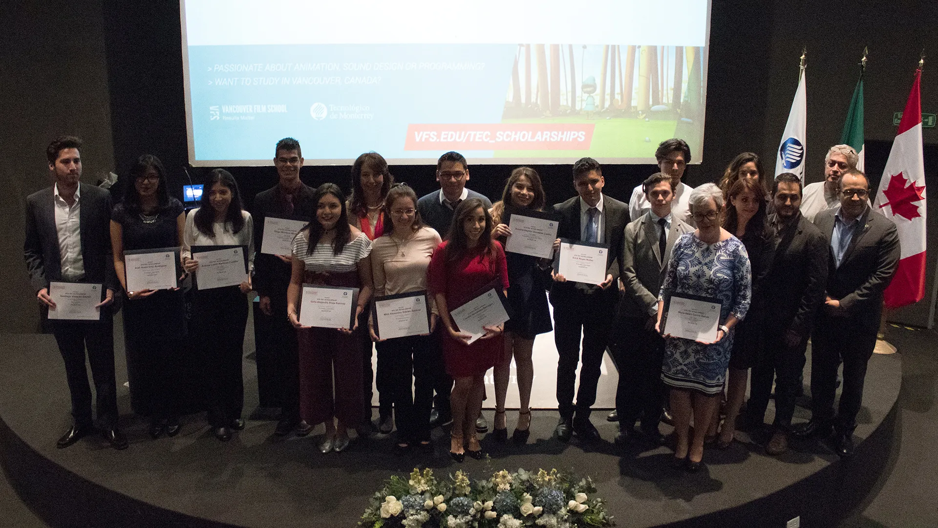 Alumnos del Tecnológico de Monterrey reciben becas para VFS