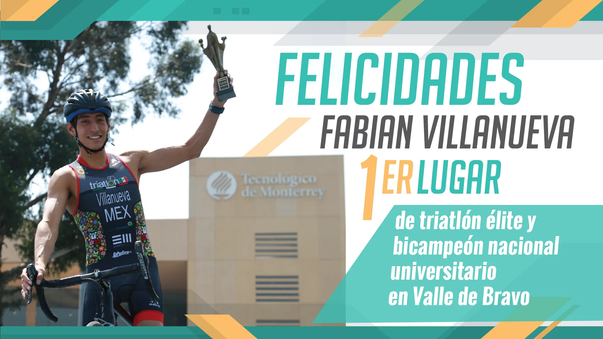 Fabian Villanueva triatleta del Tec