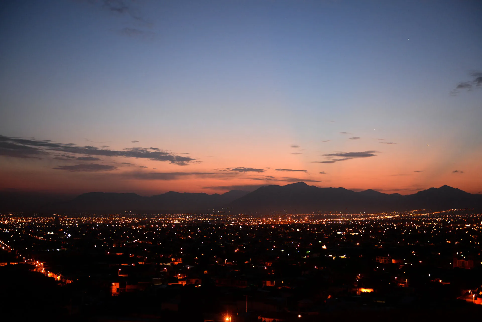 Imagen de Saltillo al atardecer