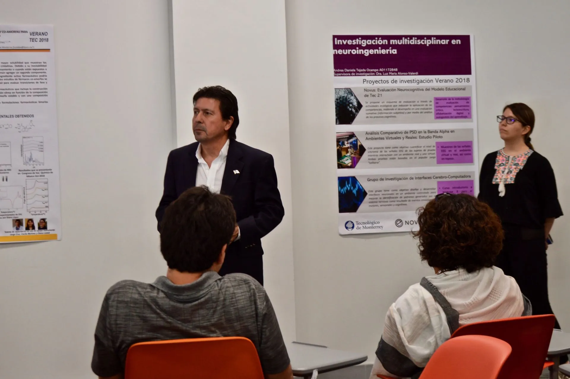 Presentación de posters del verano en investigación