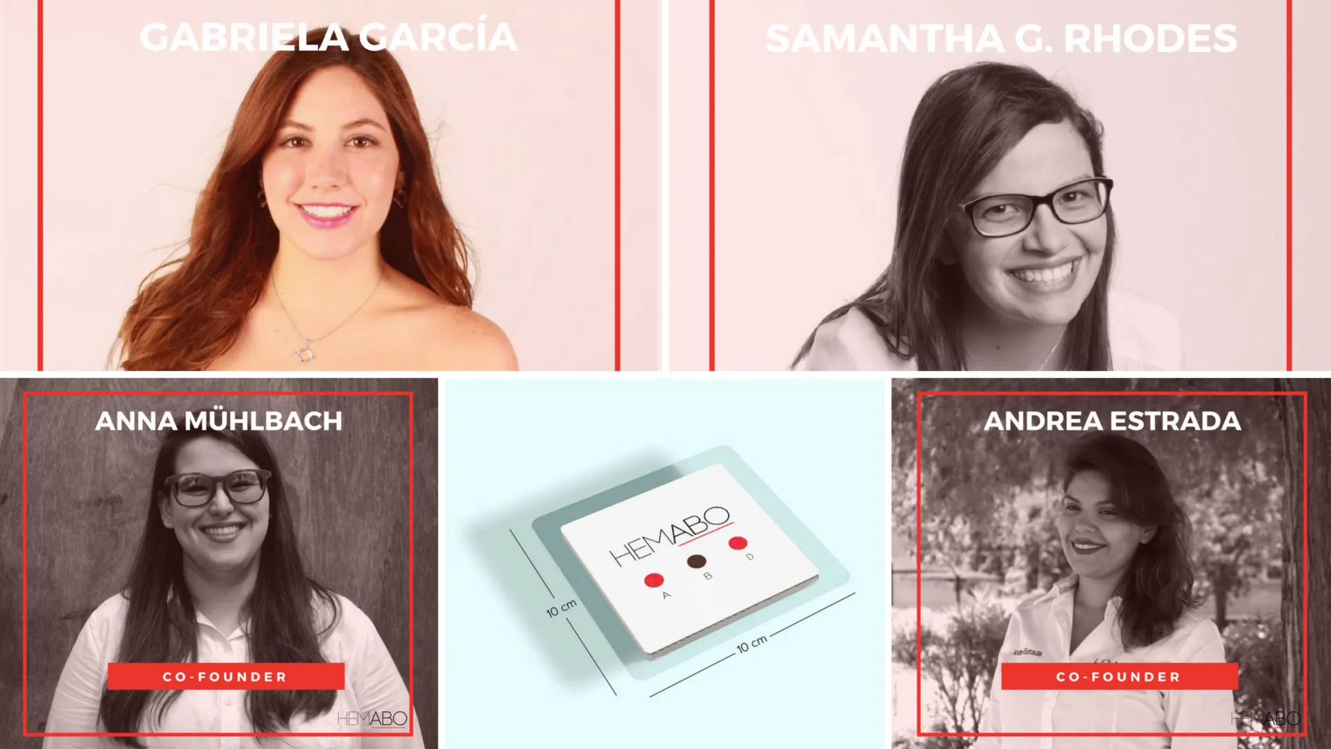 Estudiantes creadoras del parche HemABO 