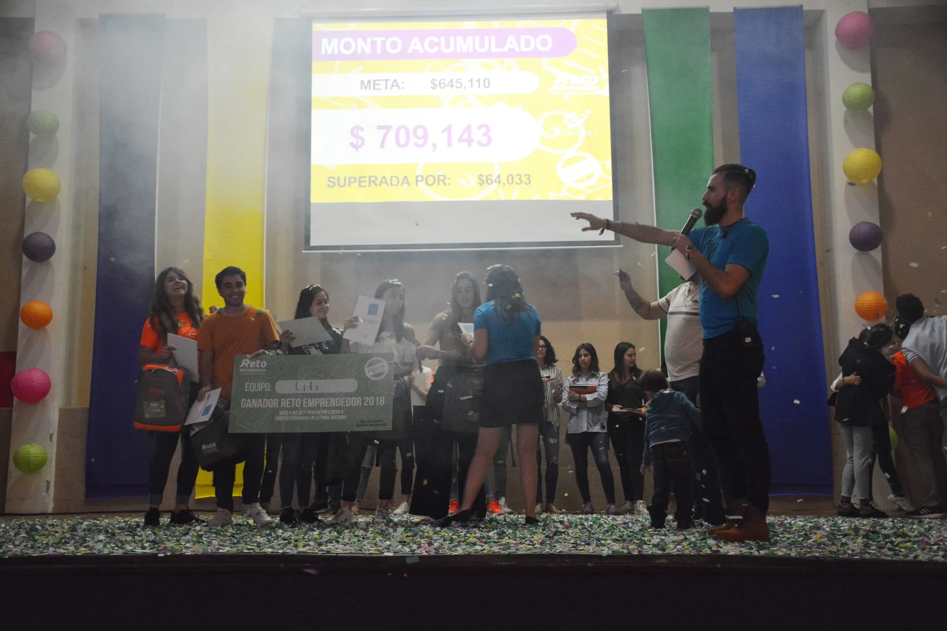 Momento en que anunciaron a los ganadores