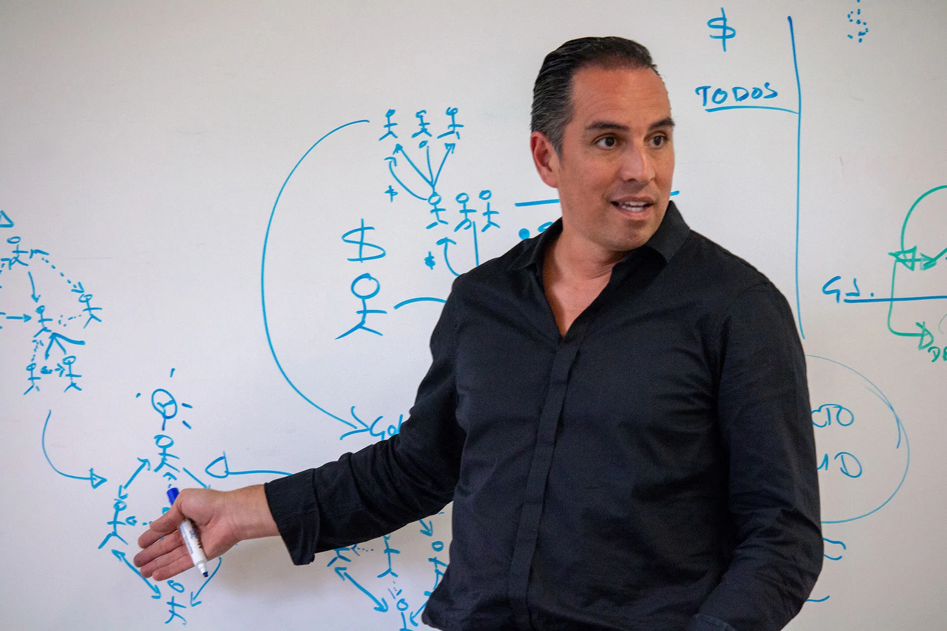 Guillermo Jaime dando clase