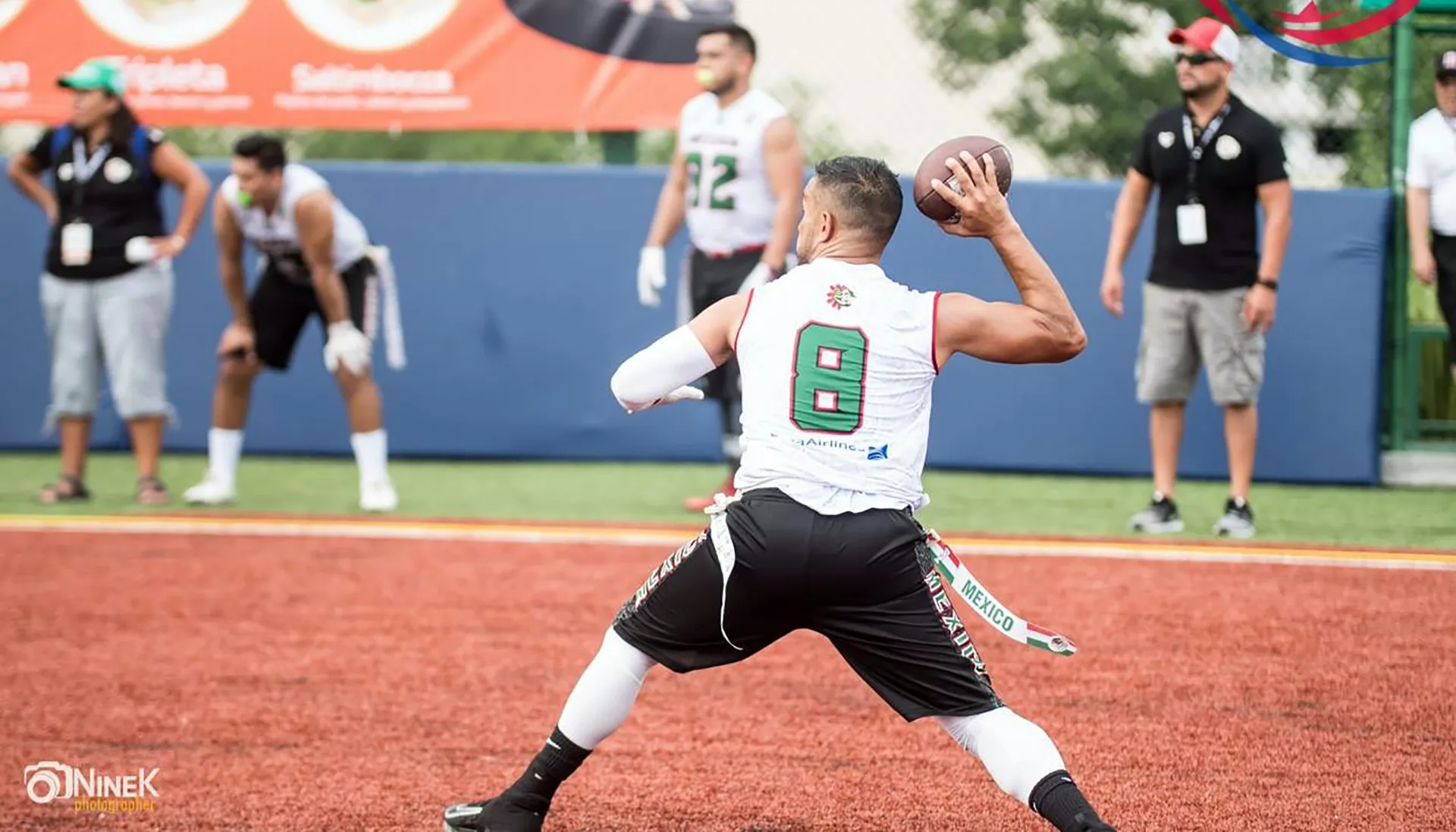 Participa por cuarta vez en mundial de Flag Football