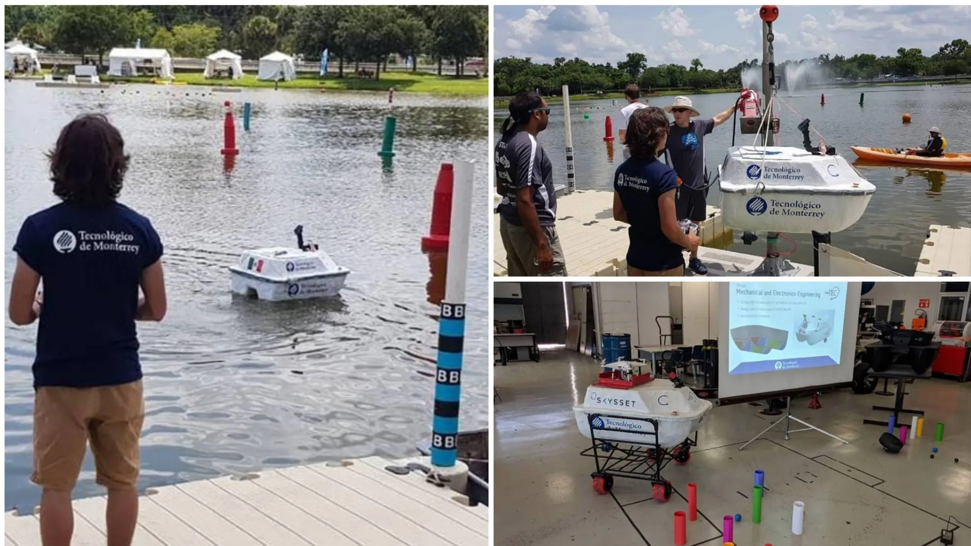 Sobresalen en competencia de vehículos autónomos acuáticos