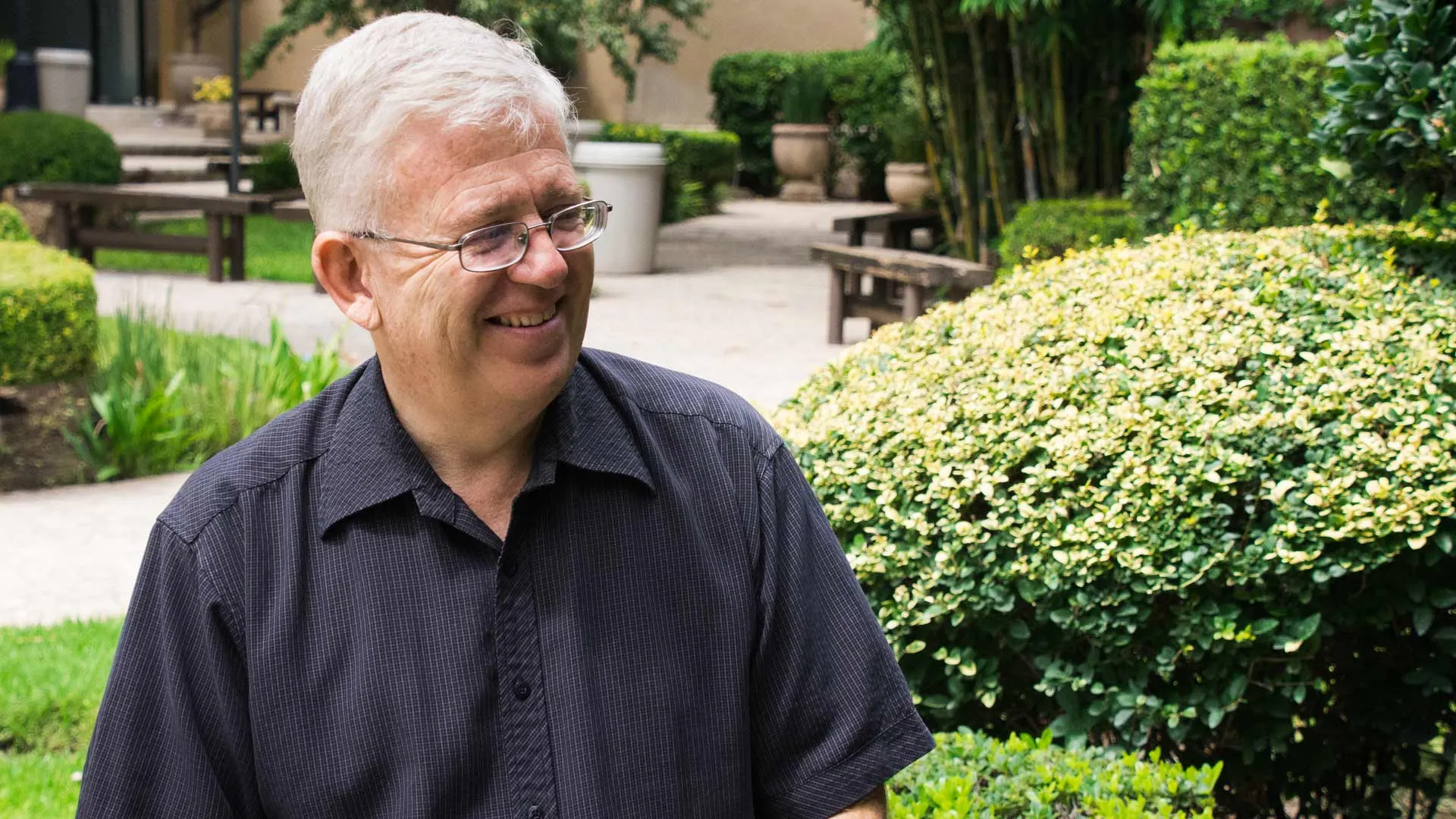 Porfirio Gutiérrez en las instalaciones de PrepaTec.