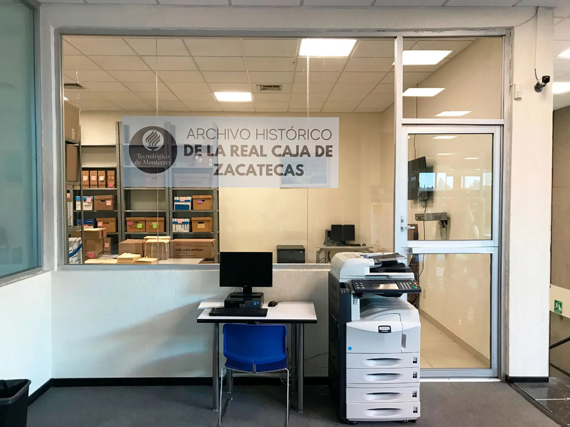 Archivo histórico en Campus Zacatecas.