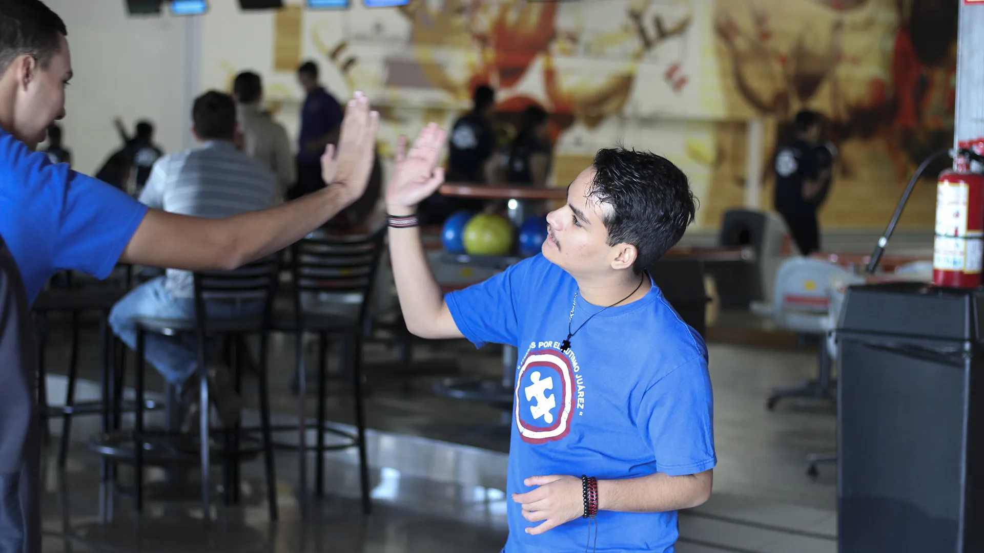 Convivencia alumnos y personas con autismo
