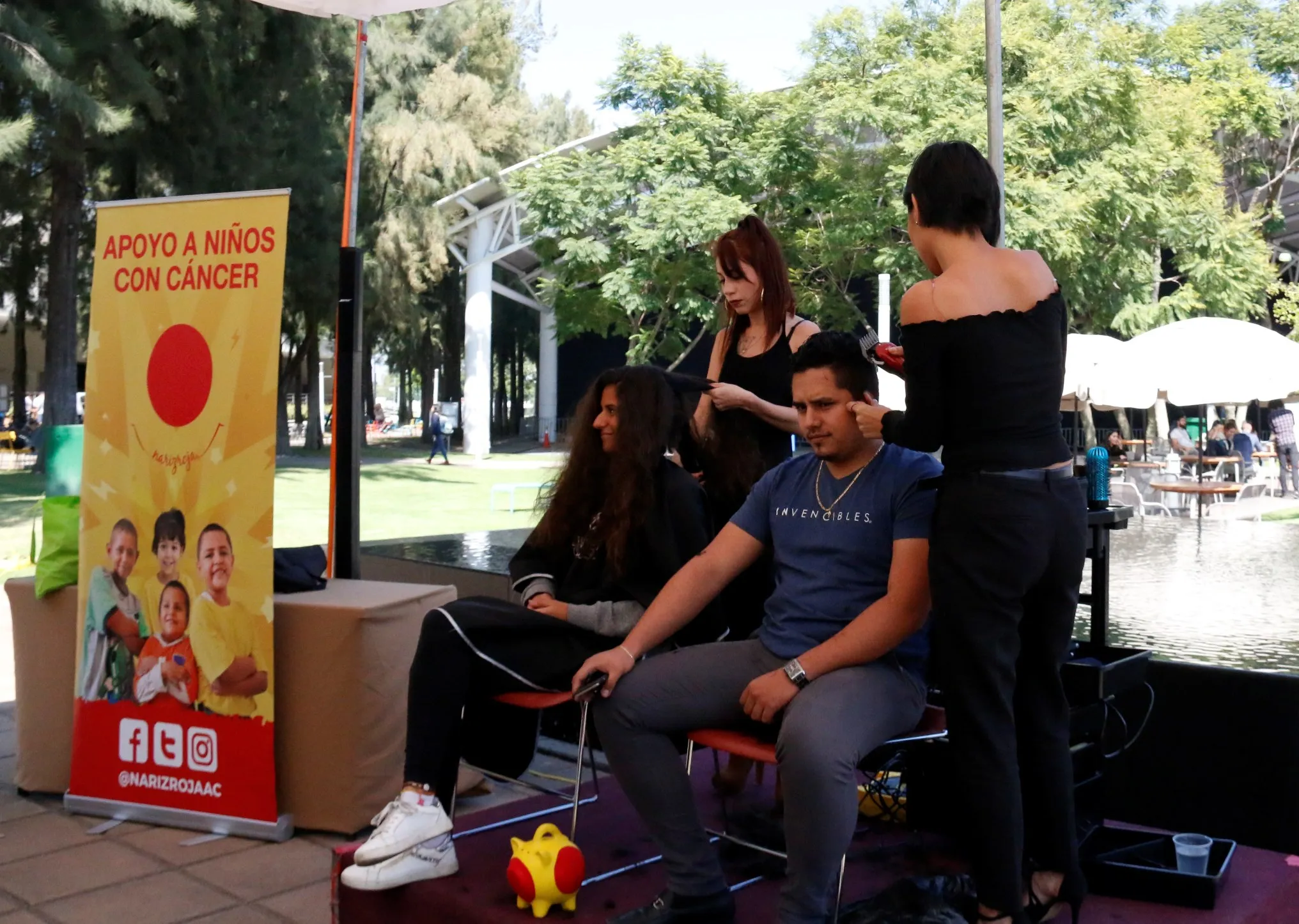 Alumnos en el Festival 