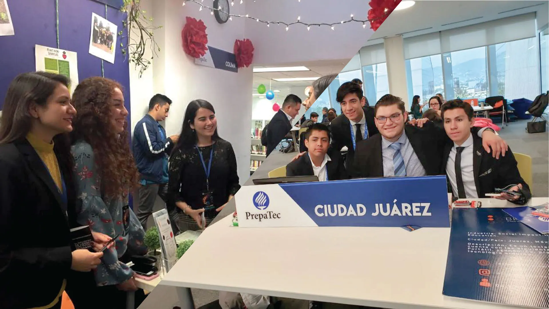 alumnos en sus presentaciones