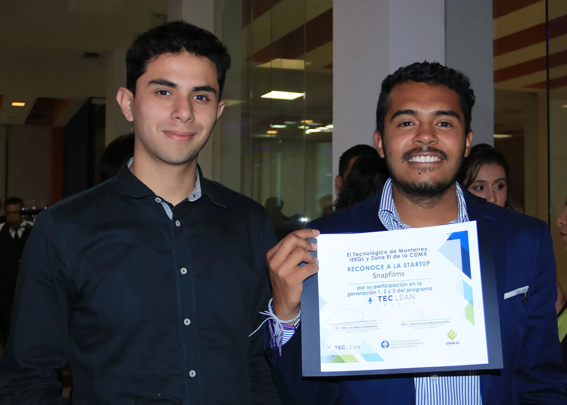 Estudiantes reconocidos en Tec Lean