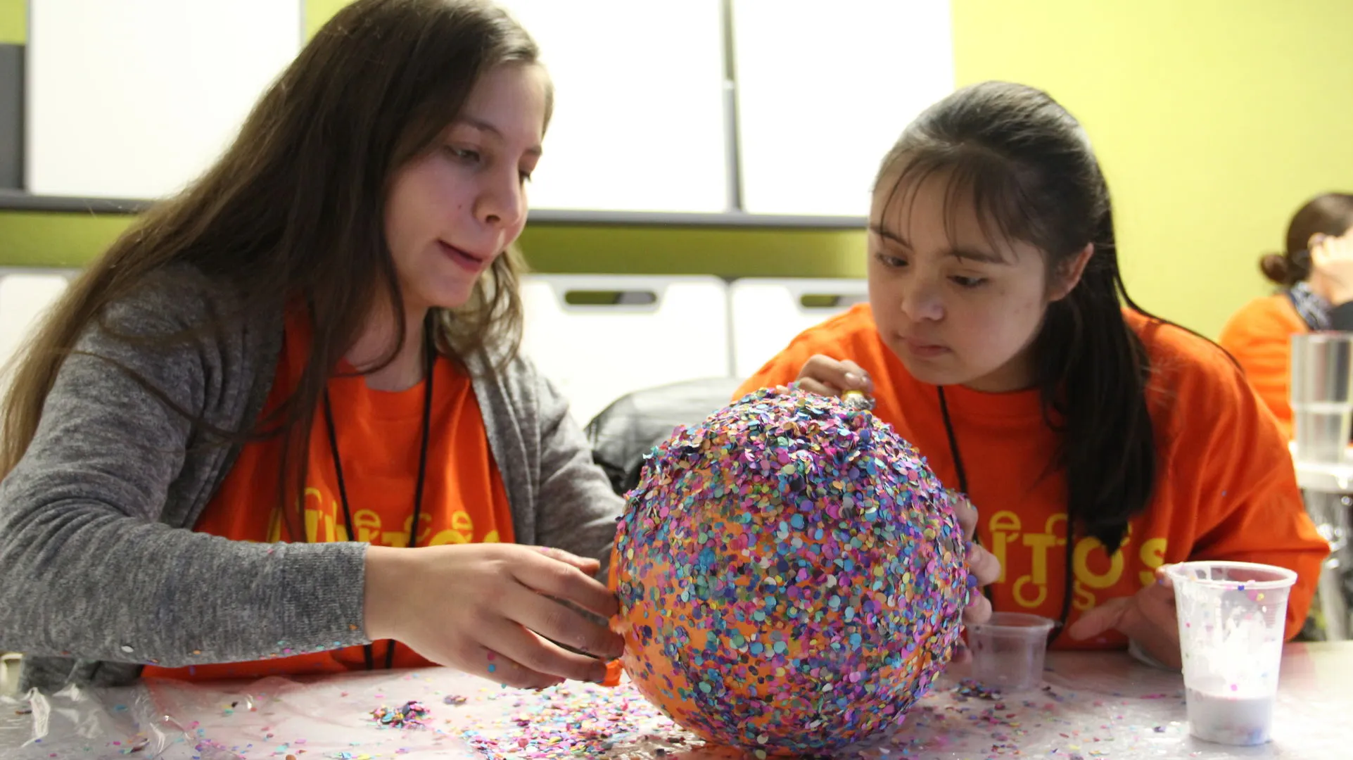 Los alumnos apadrinaron a los participantes 