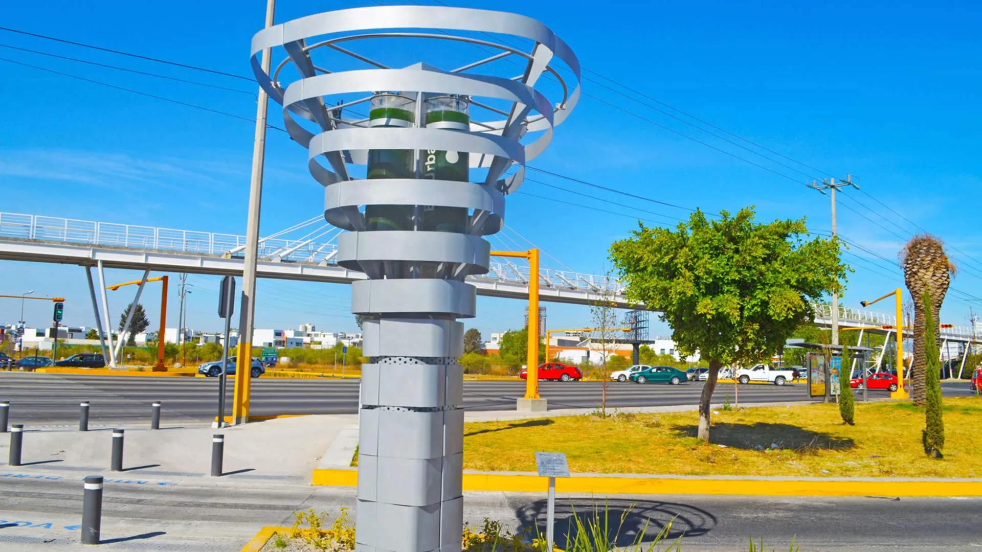 Las torres BIOURBAN tienen un sistema de biofiltración de agentes contaminantes atmosféricos