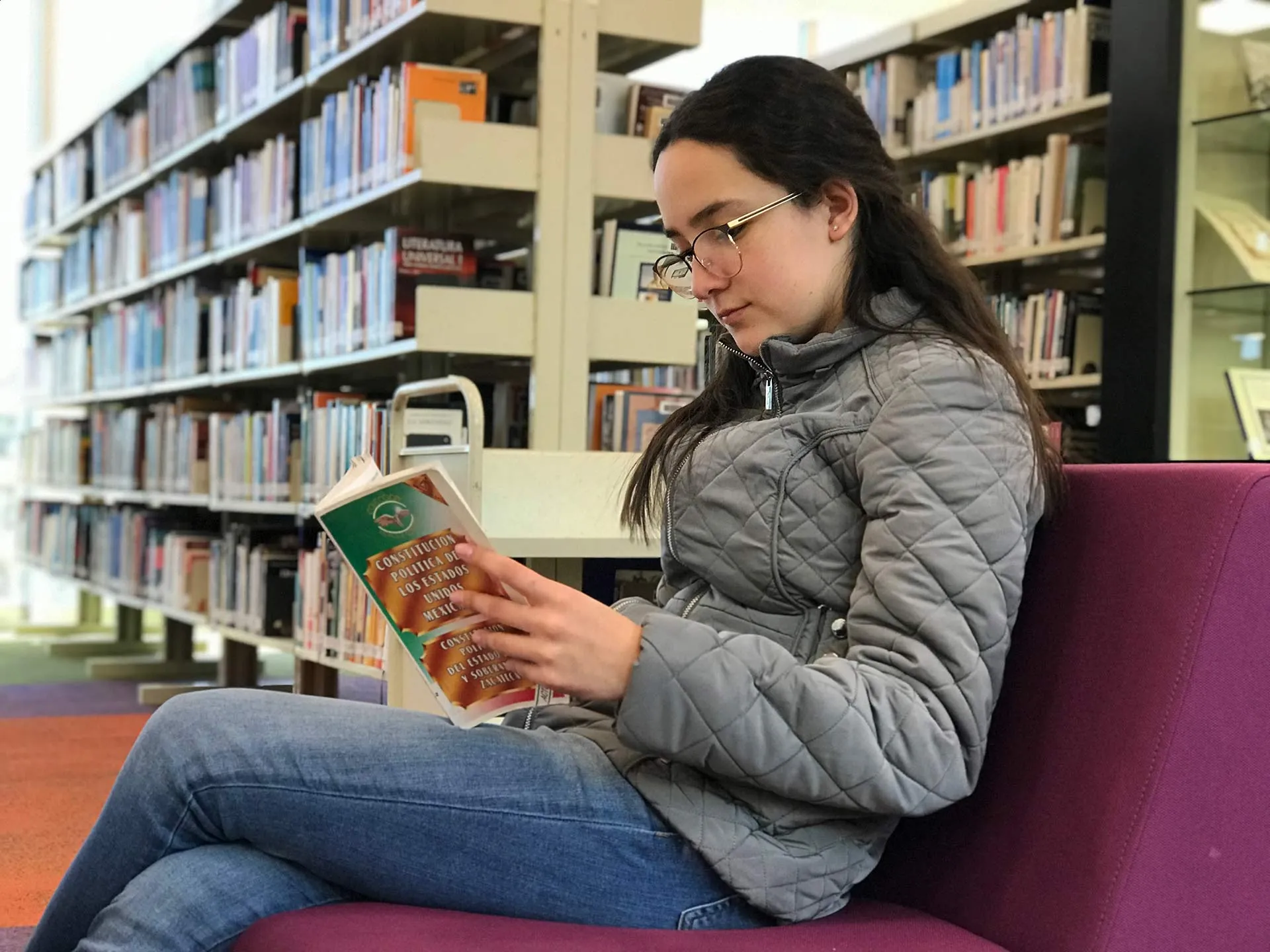 Mariana Campos, alumna participante en el Parlamento Joven