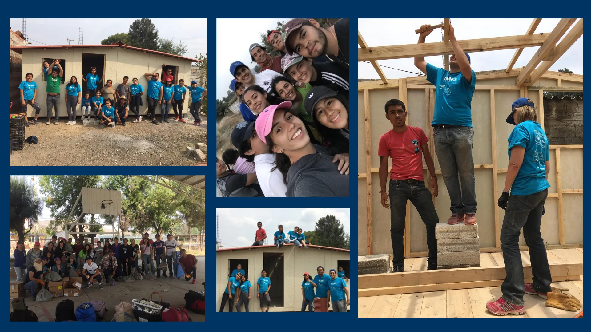 Alumnos de 6to semestre construyen casas de un TECHO