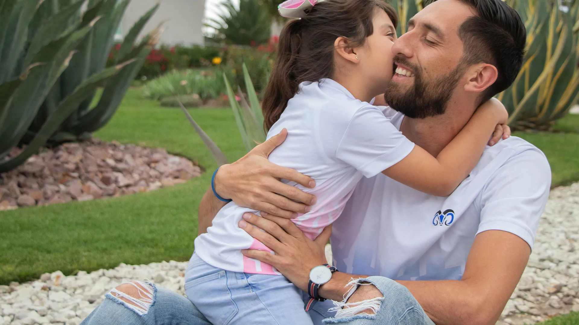 Papá Tec con su hija
