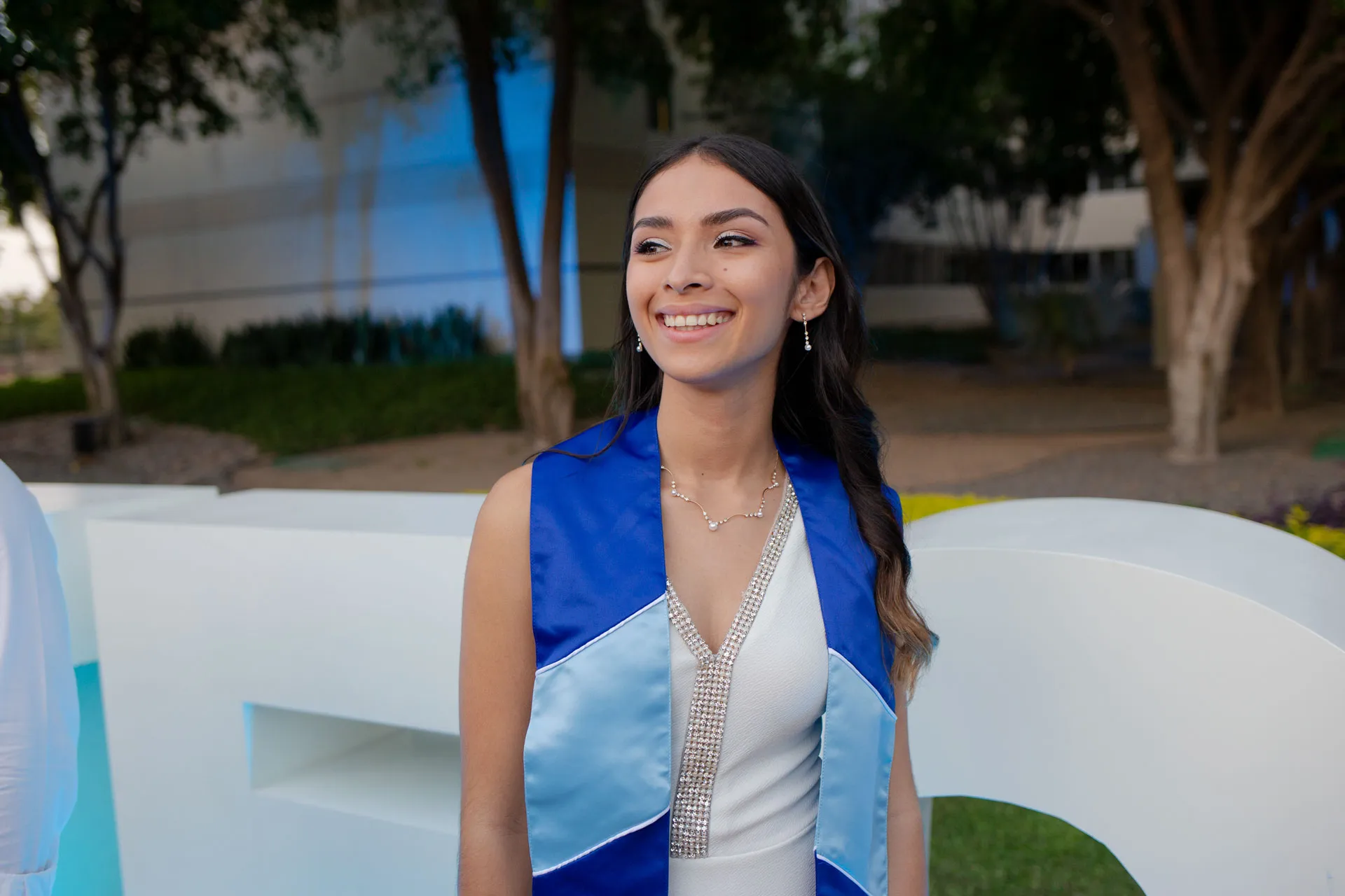 Lulú en su graduación