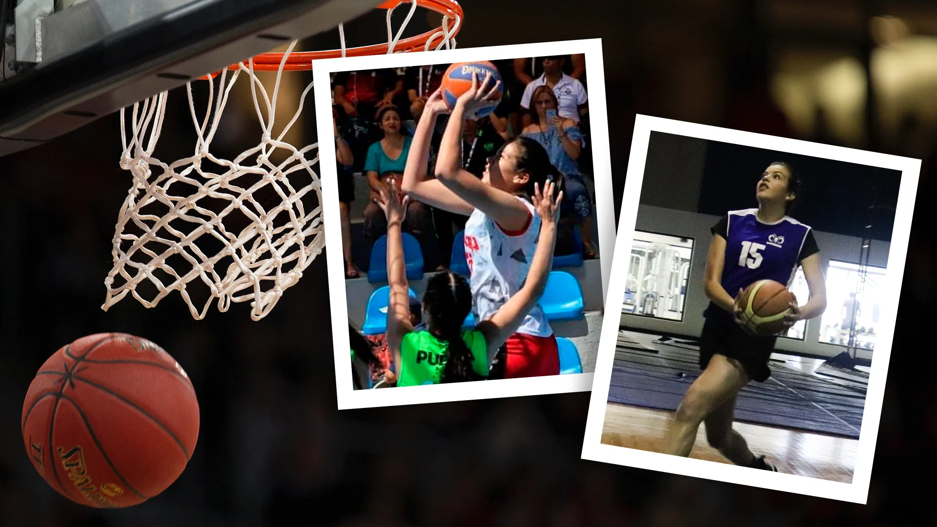 Ilse imágenes jugando básquetbol