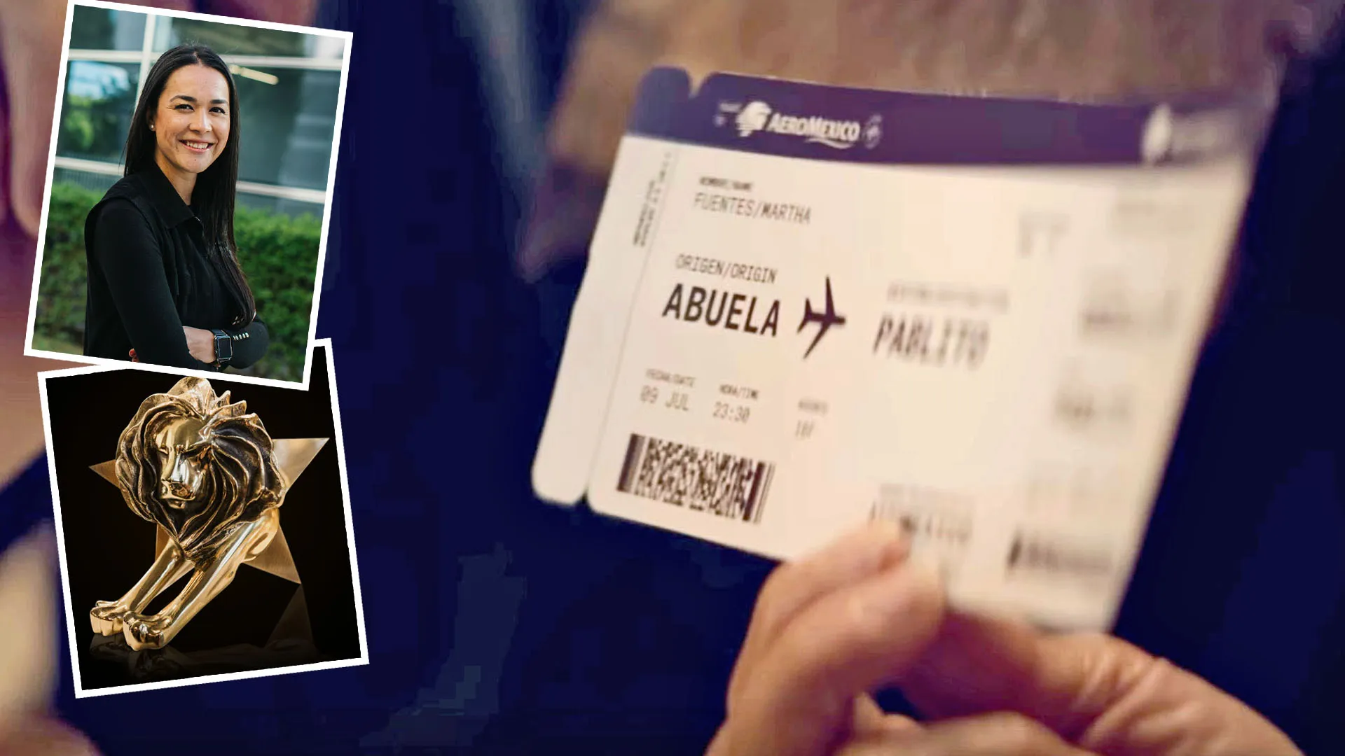 Paola Escalante lideró una campaña para Aeroméxico que ganó un León de Oro en Cannes.