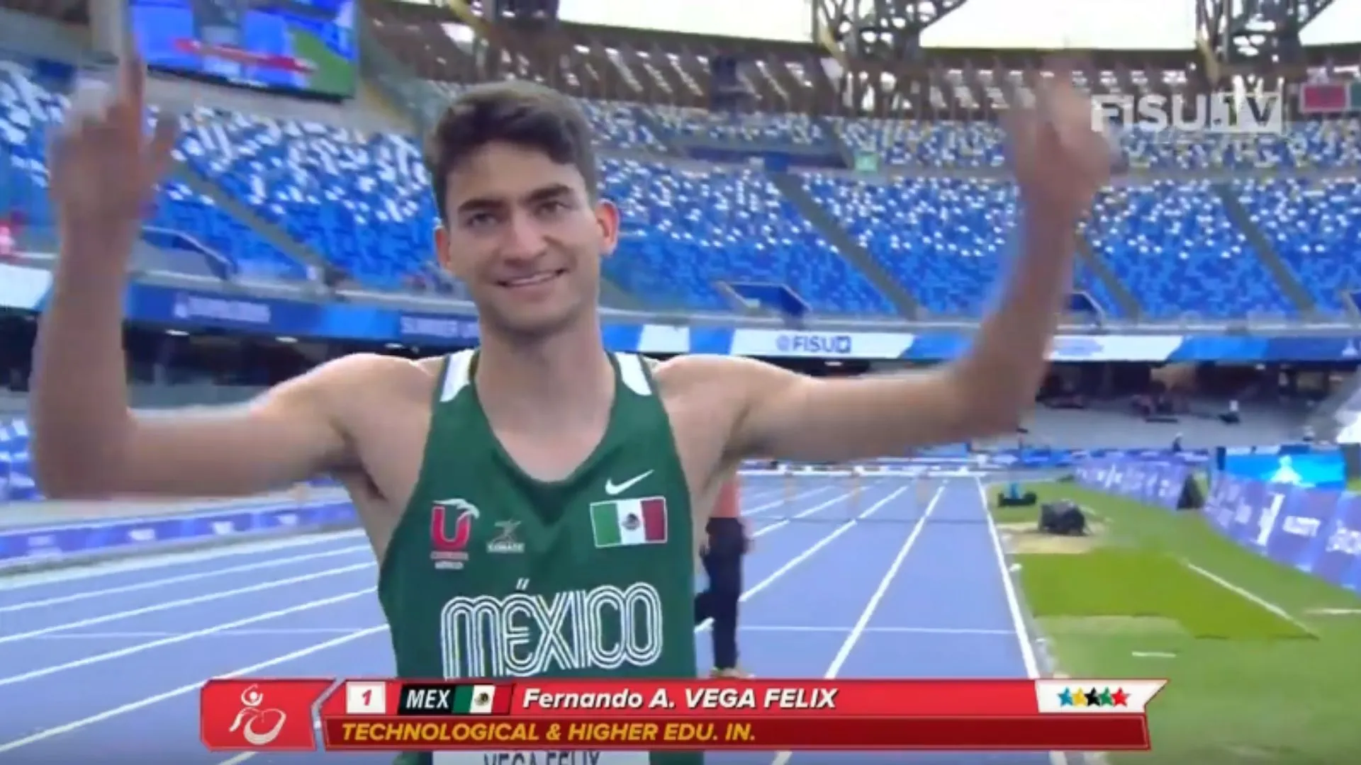 Borrego rompe record nacional en Universiada Mundial