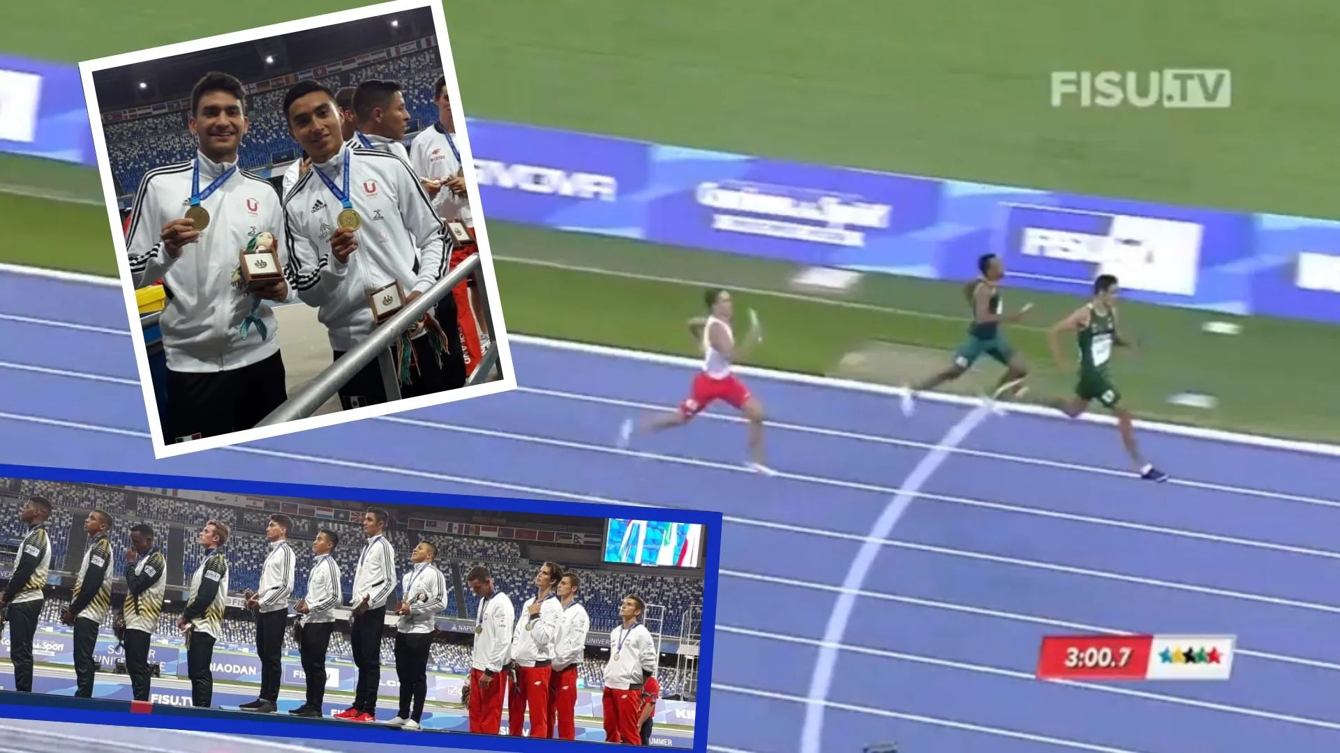 ¡Borregos de oro! Gana México primer lugar en relevos en Universiada