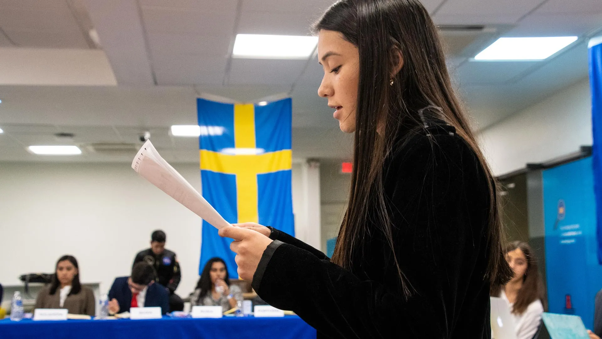 Alumna en debate de MUNMX 2019