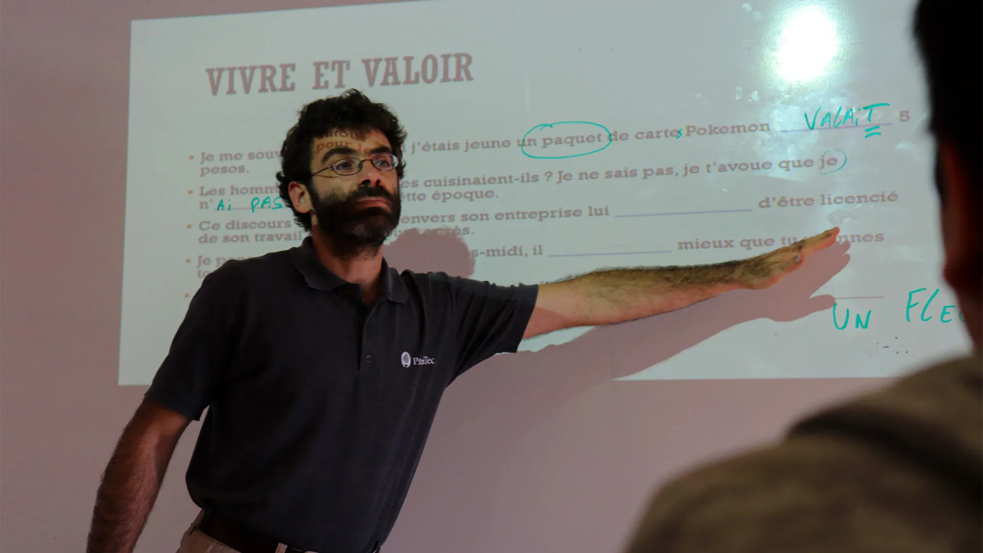 Damien maestro PrepaTec expuso su proyecto en reimagine education oscars de la educacion