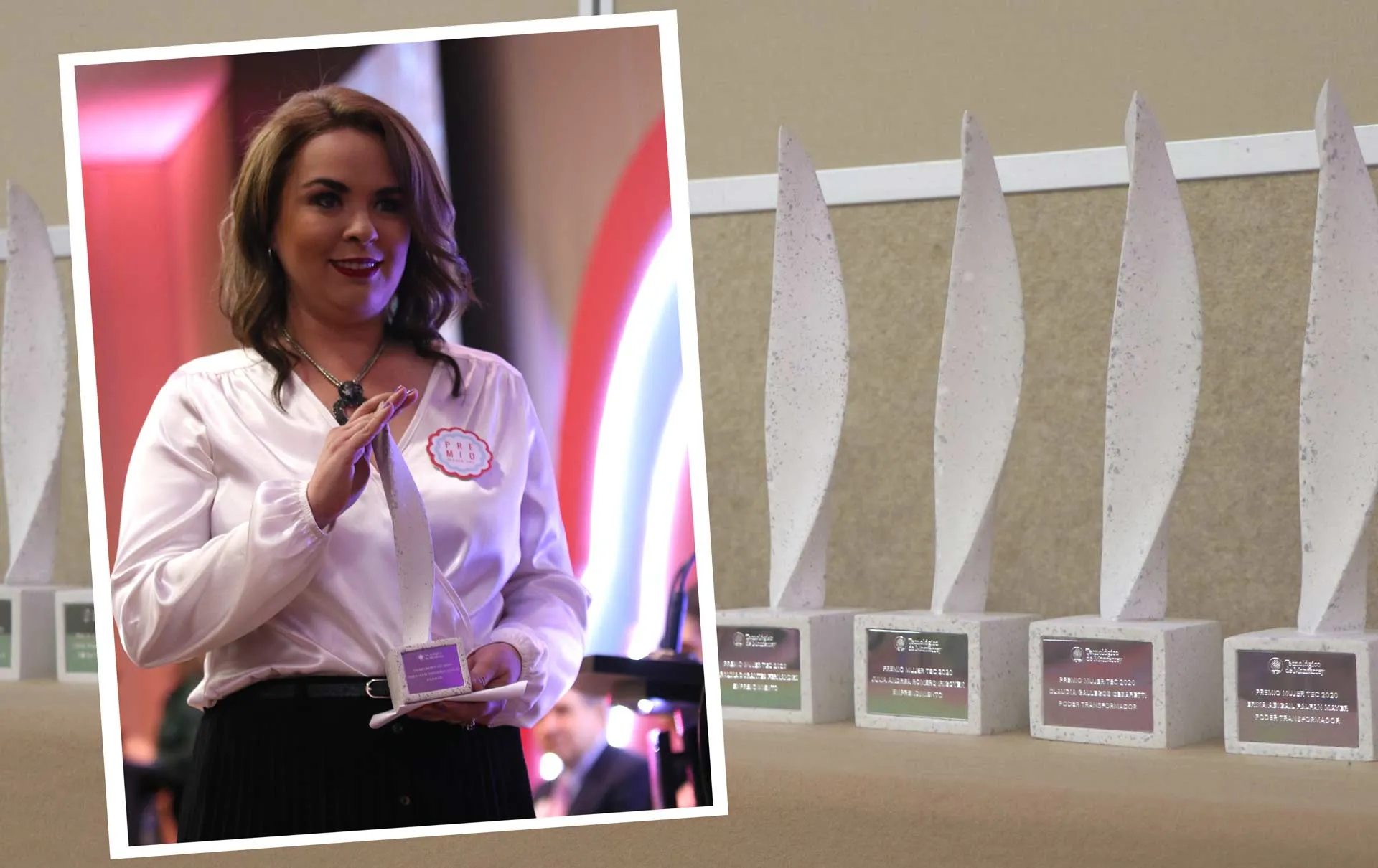 Sonorense trabaja por mujeres y recibe premio mujer tec