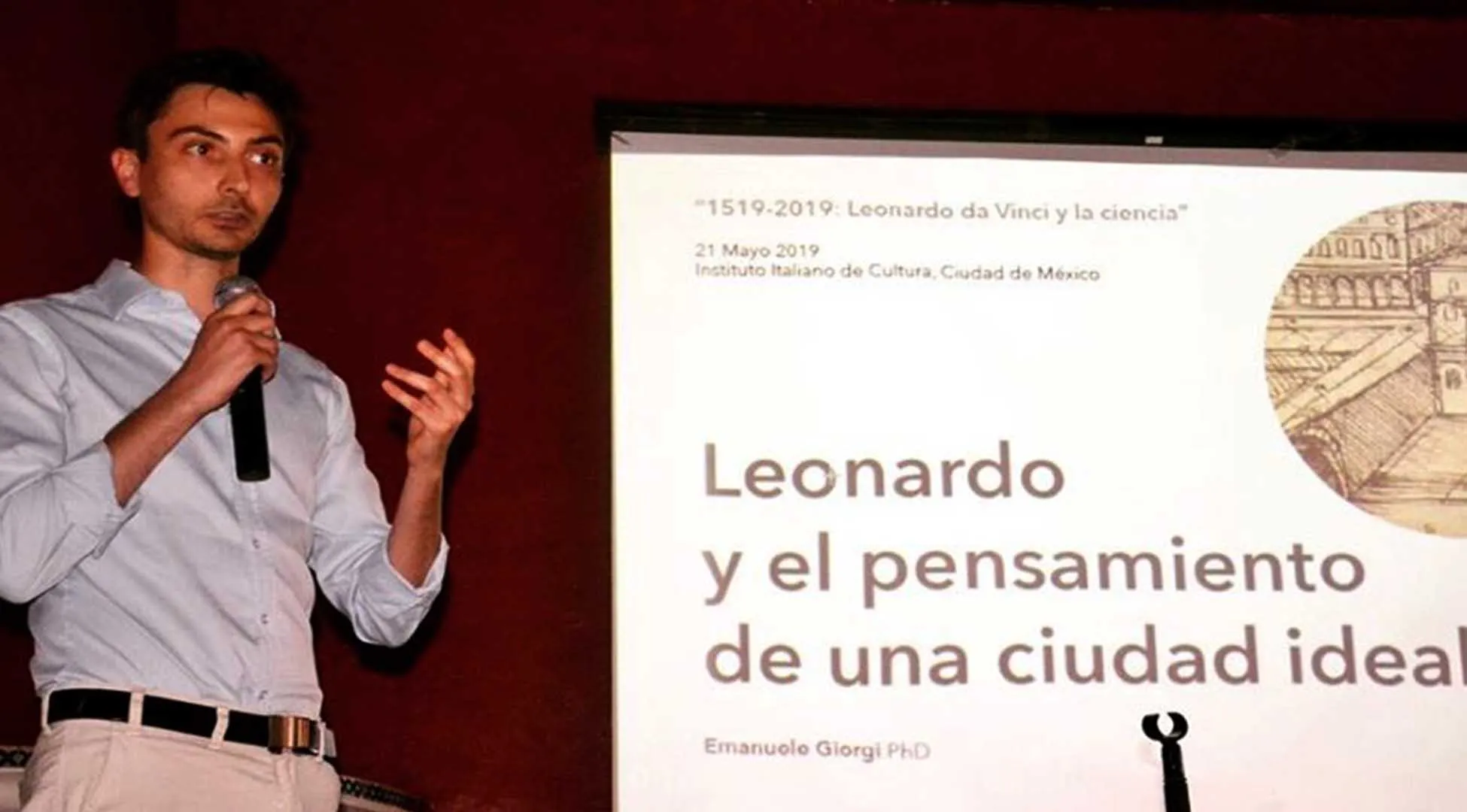 Conferencia Leonardo y el pensamiento de una ciudad ideal