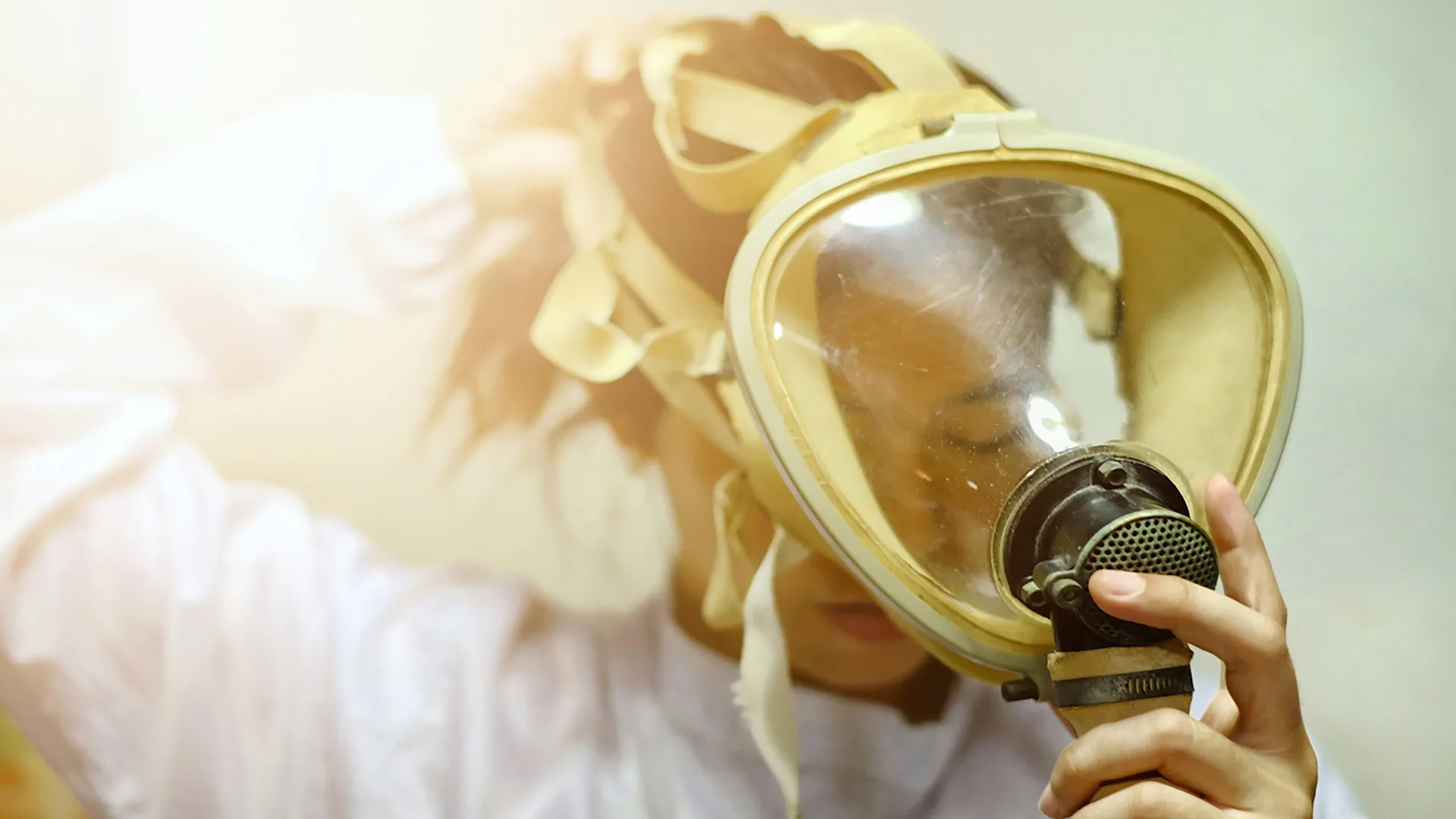 Mascarilla de buzo utilizada por doctores