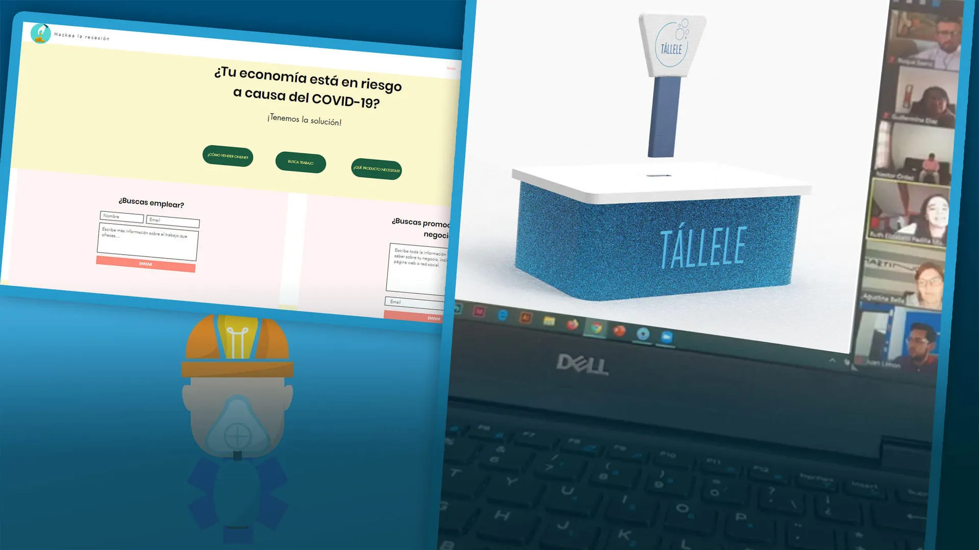 Foto de proyectos ganadores HACKATÓN #HackealaPandemia