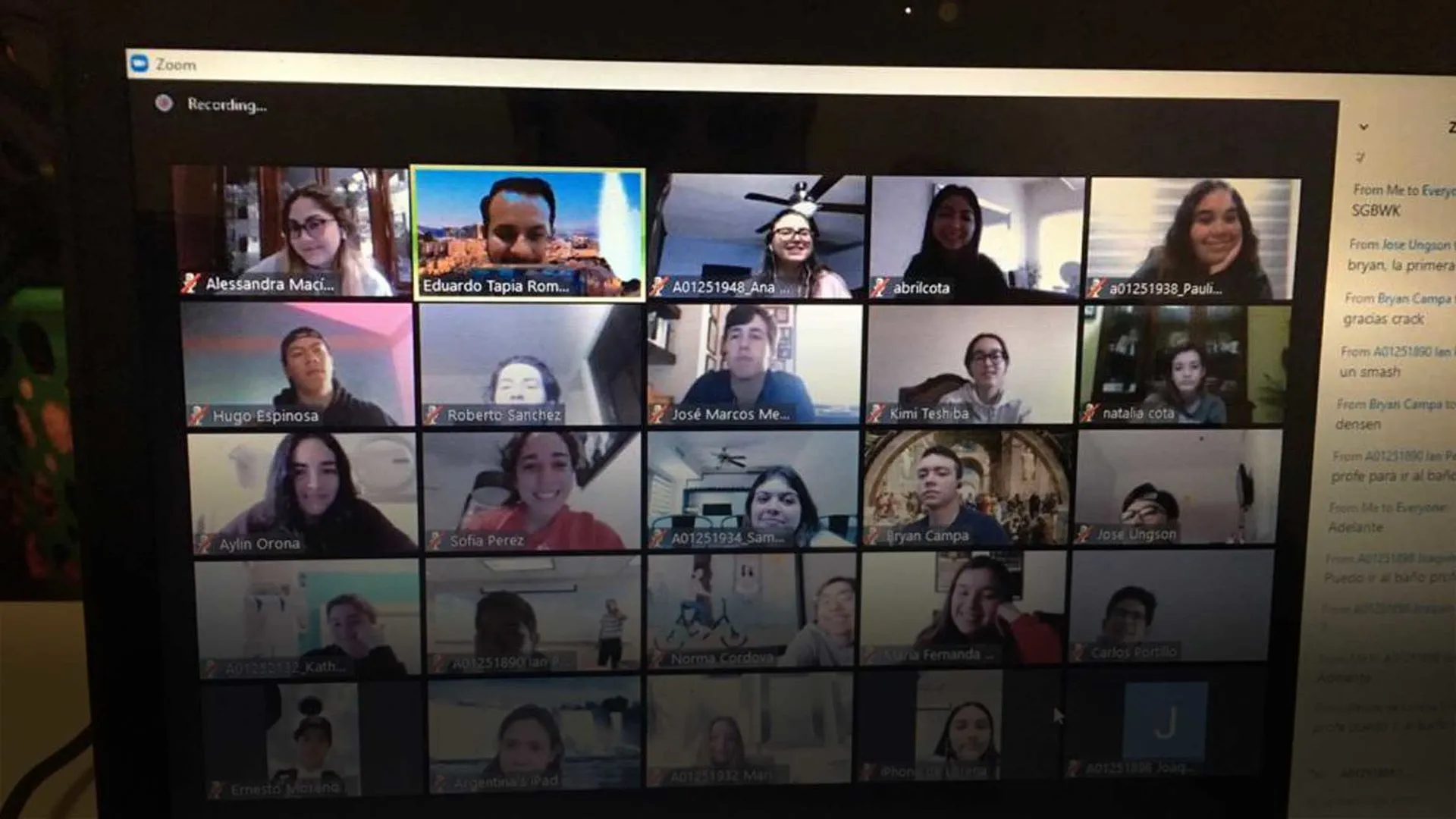 Reanudan actividades académicas y de Liderazgo Estudiantil en línea