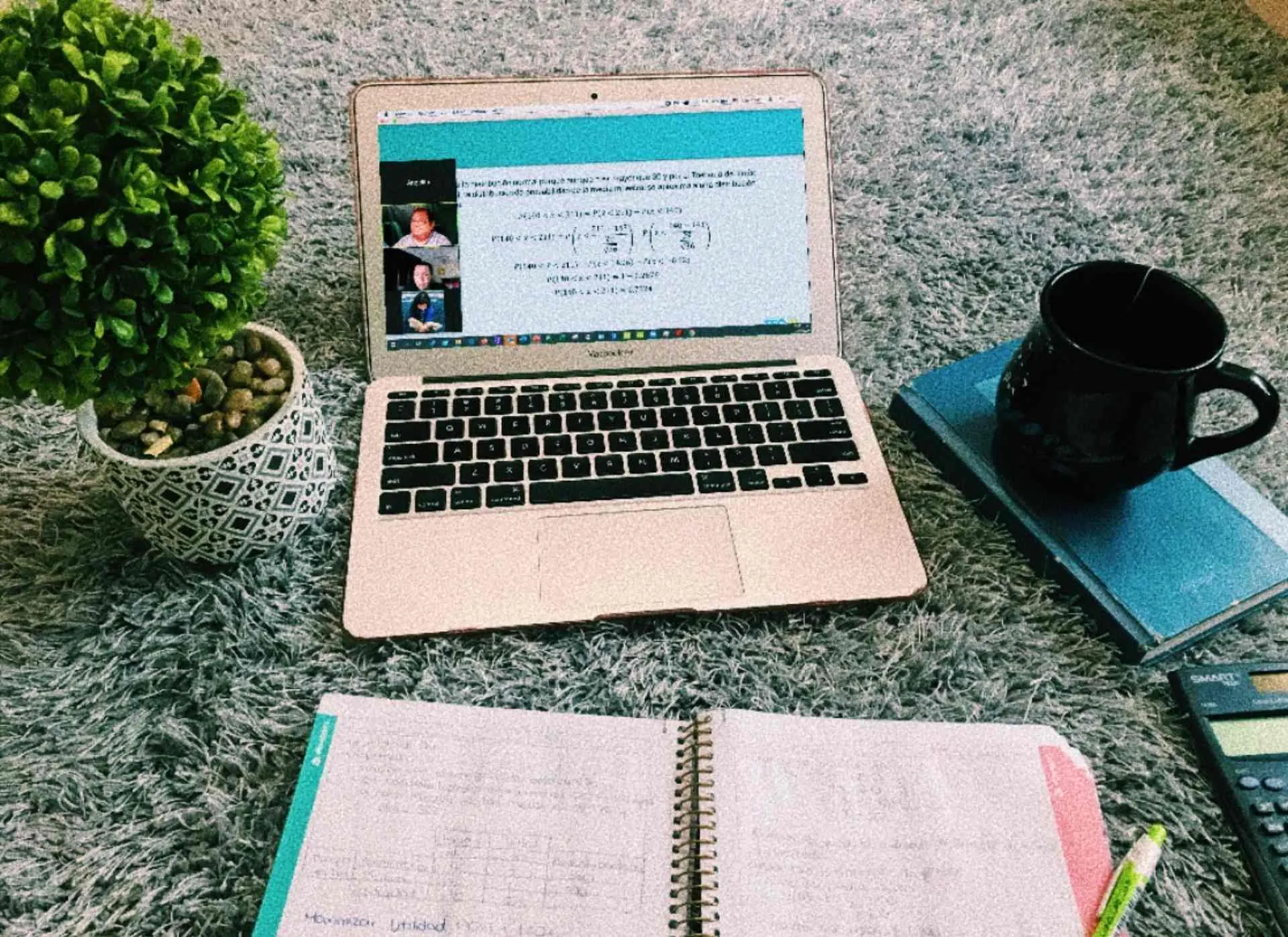 Profesor Martín Díaz en clase virtual