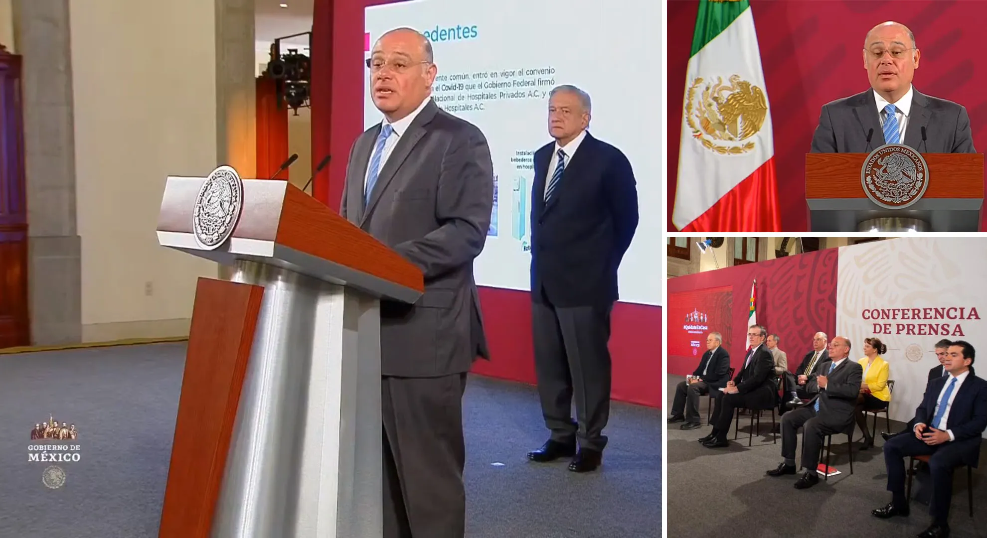 Hector Valle se presentó en La Mañanera para presentar la iniciativa Juntos por la Salud