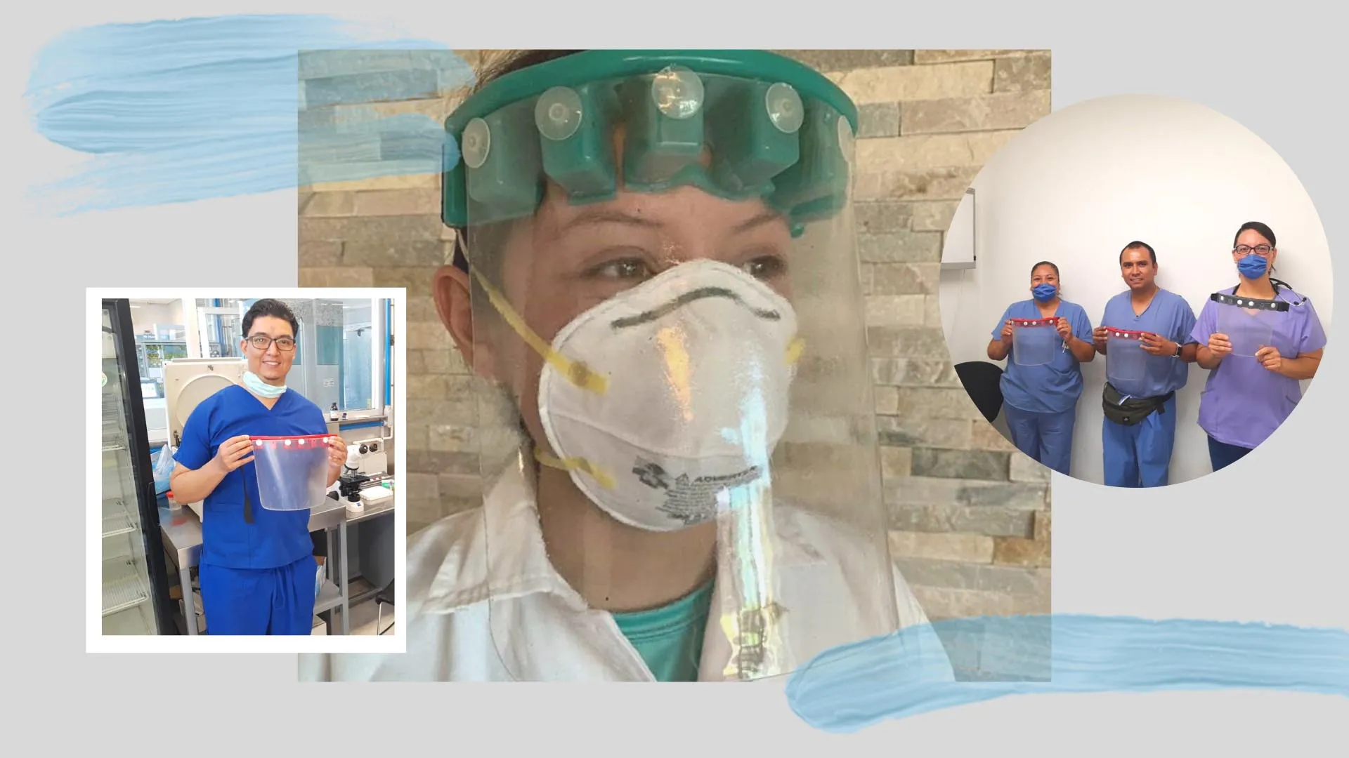 Alumna de Prepa y su familia reparten caretas en hospitales de Celaya