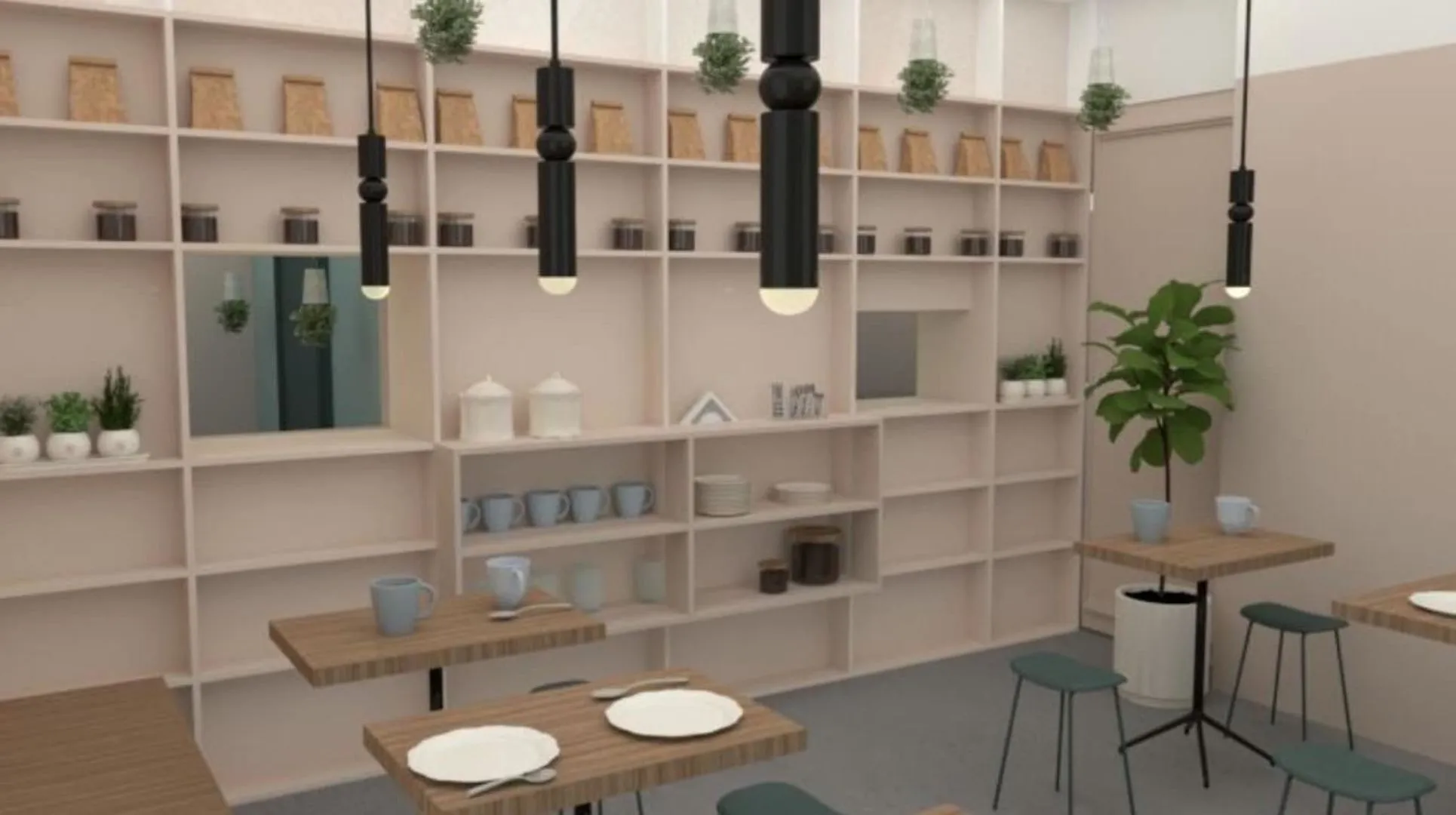 Alumnos de la Concentración de Arquitectura de Interiores rediseñan Café Fábula