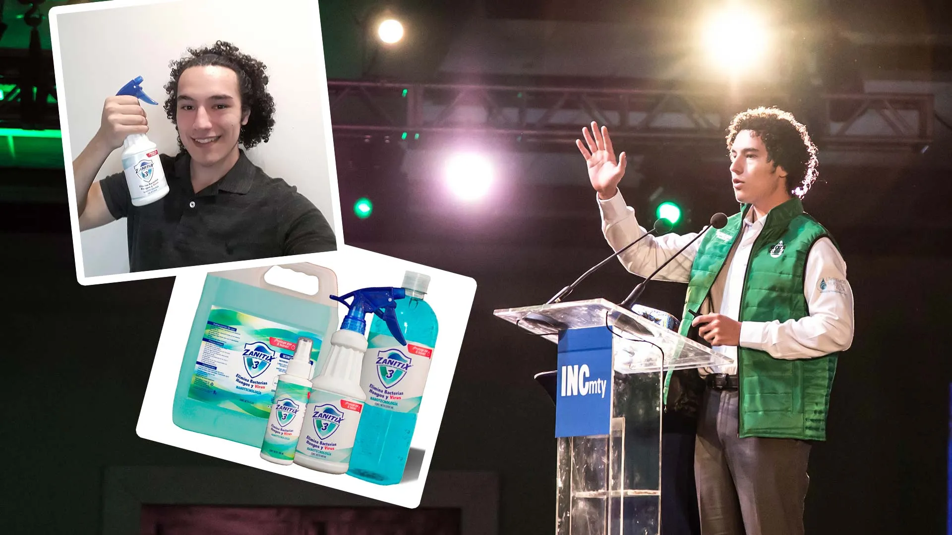 Emprendedor crea sanitizante contra COVID-19