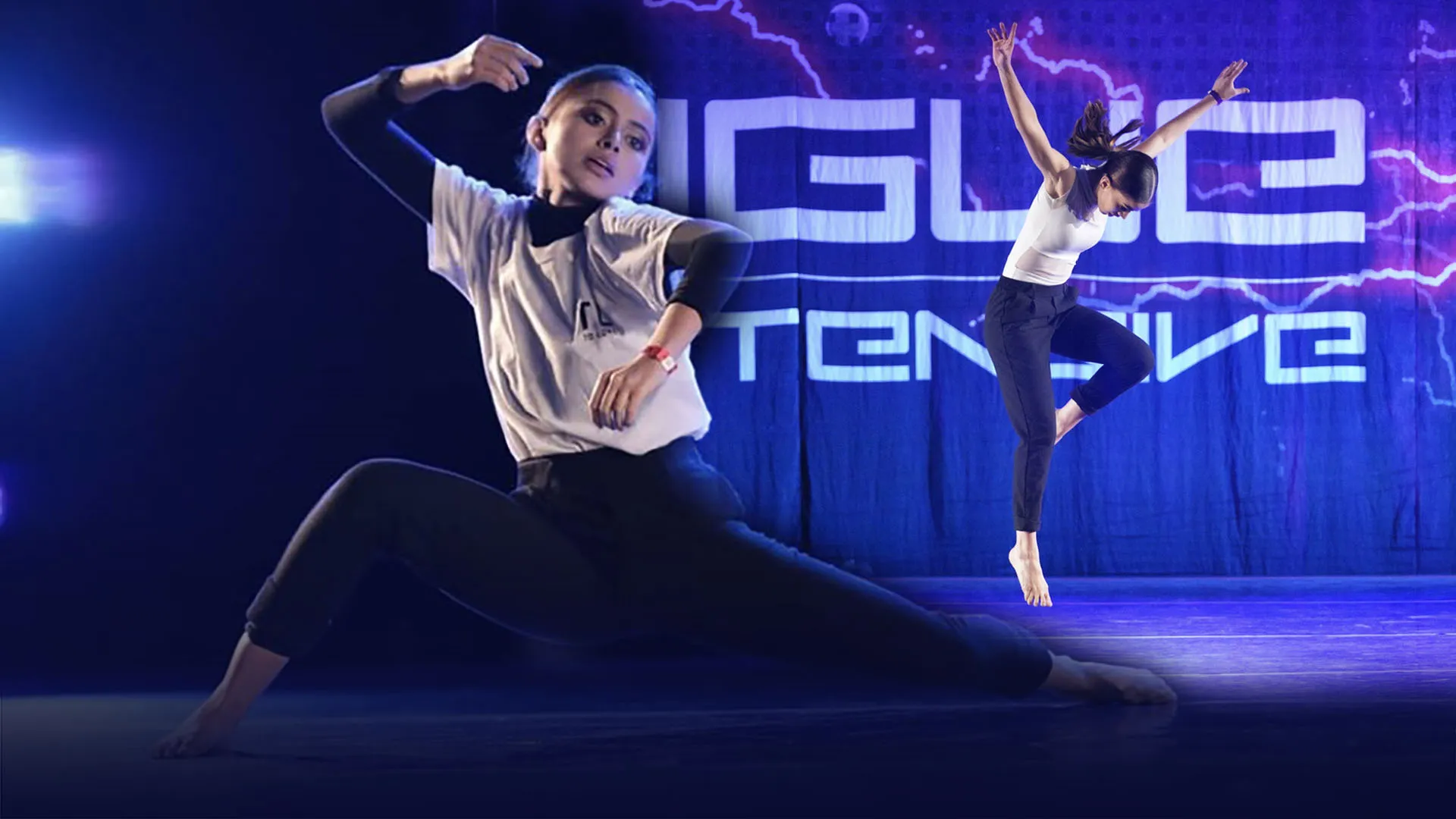 Bailarina Sara Arias en el escenario