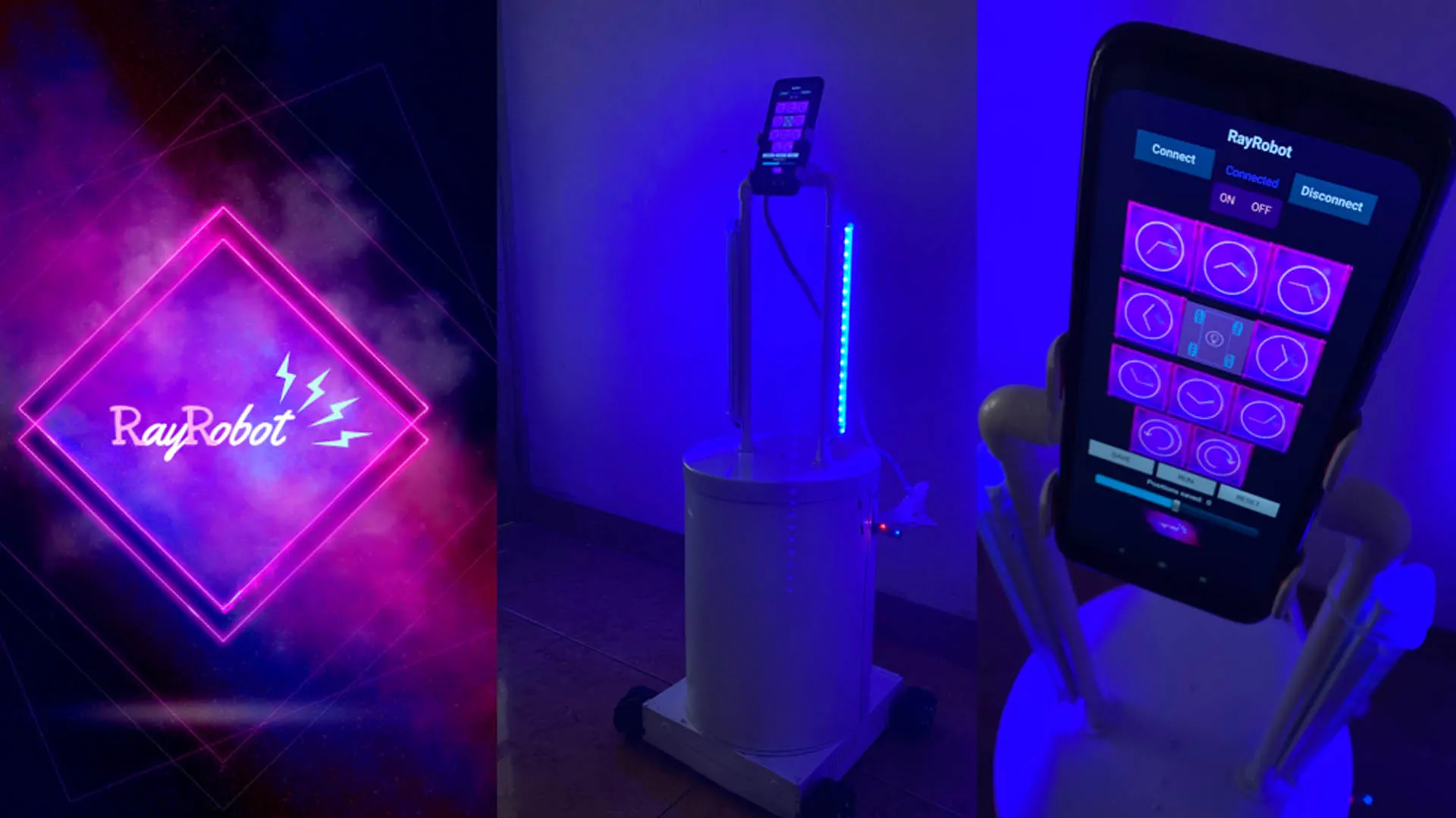 RayRobot, robot sanitizante de espacios.  