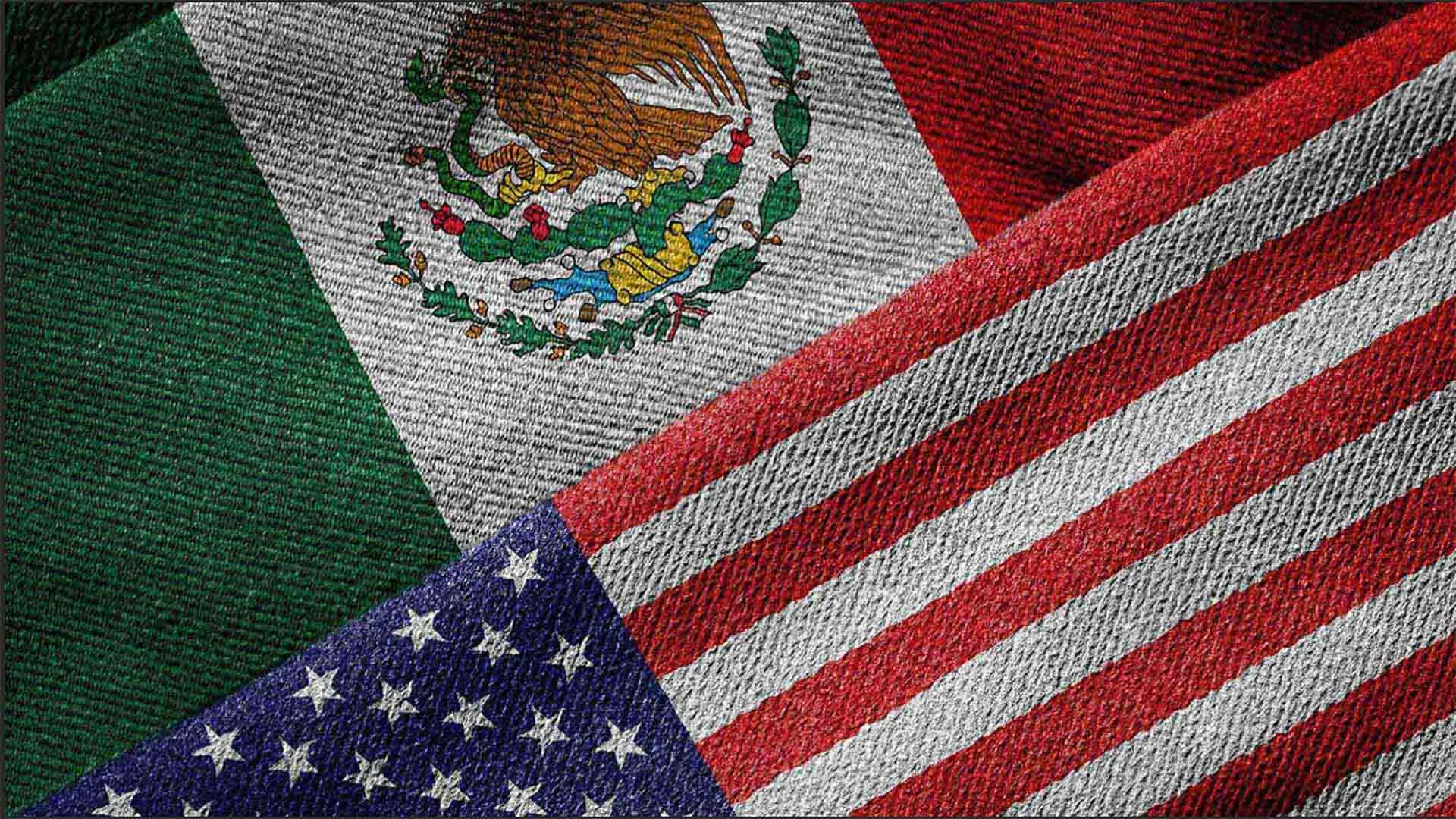 bandera de México y Estados Unidos