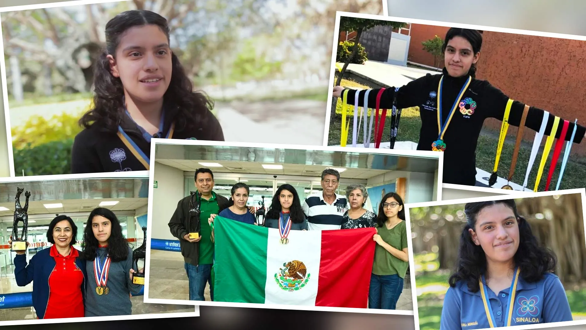 collage de fotos de karla receba mungia