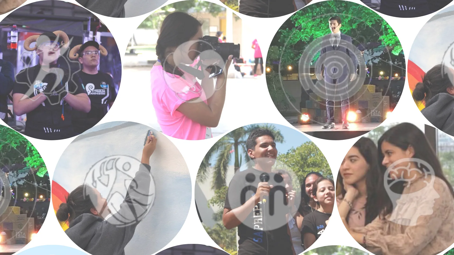 Seis alumnos demostrando el desarrollo de sus Competencias Formativas..