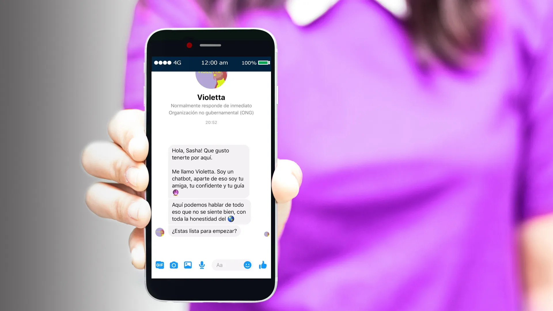 Violetta es una plataforma tipo chatbot que detecta y previene la violencia doméstica.