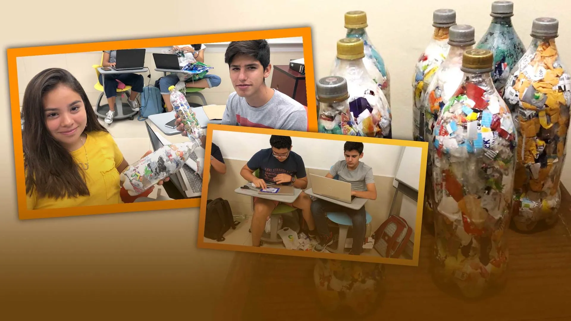 Convierten desechos en ecoladrillos y se suman al cuidado ambiental 